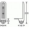 40mm Roulette fixe en logement Nylon - AH_3782