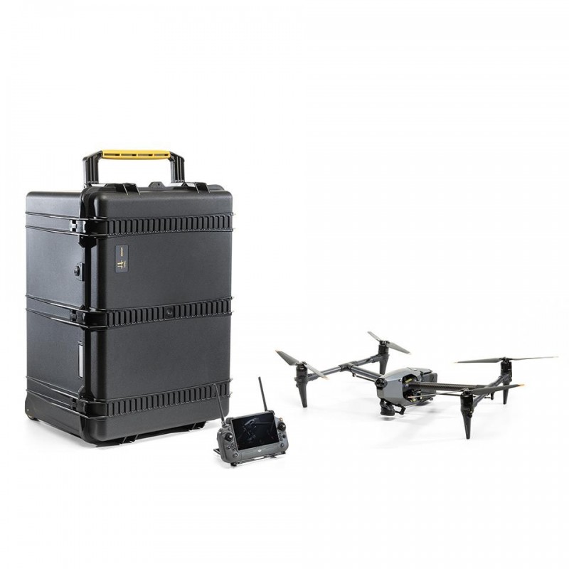 Valise de protection pour dji inspire 3 - hprc2800w avec roues