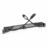 Adam Hall - 19" Gooseneck LED Rack Light | white & blue