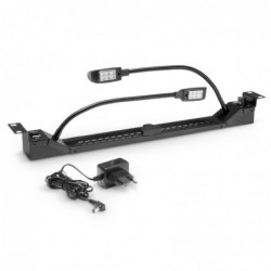 Adam Hall - 19" Gooseneck LED Rack Light | white & blue