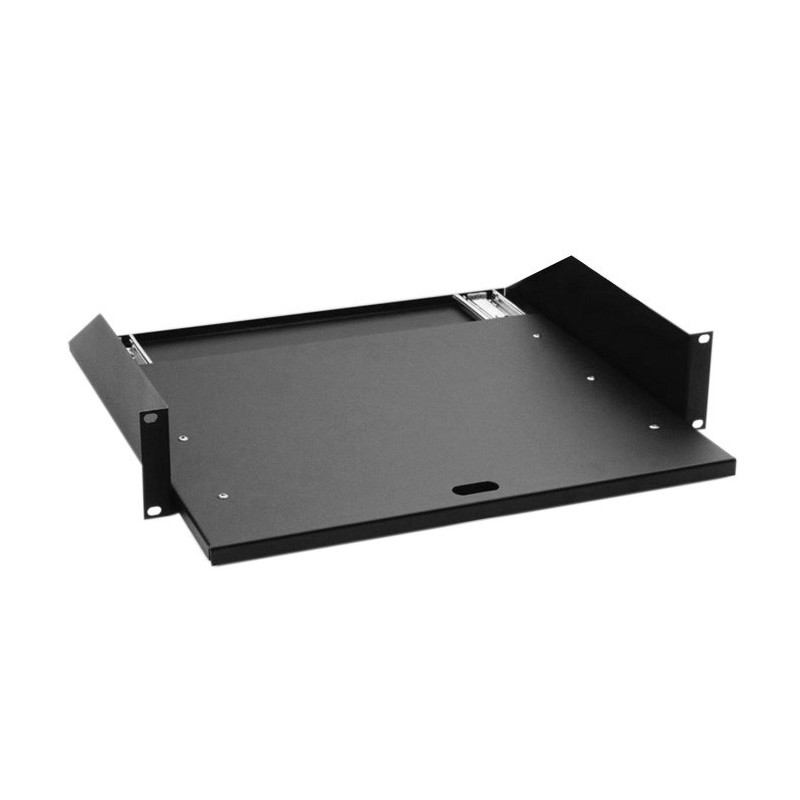 Adam Hall - 19" Rack Tray 2U | with pull-out rails