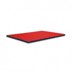 Adam Hall - Plaque SolidLite® PP bleu / rouge 9,4 mm, 2500 x 1250 mm